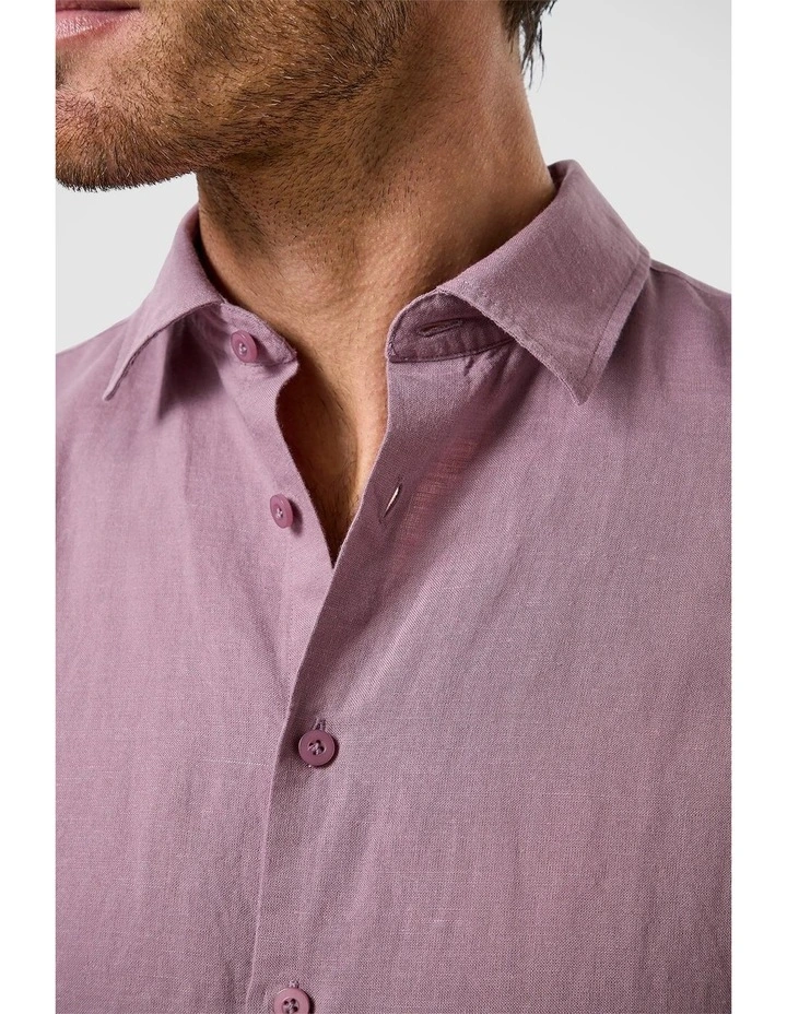 Torquay Modern Fit Shirt In Mauve image 2