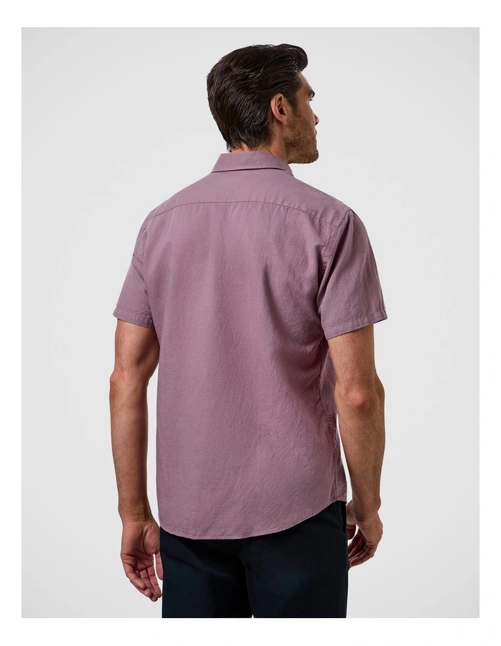 Torquay Modern Fit Shirt In Mauve image 4