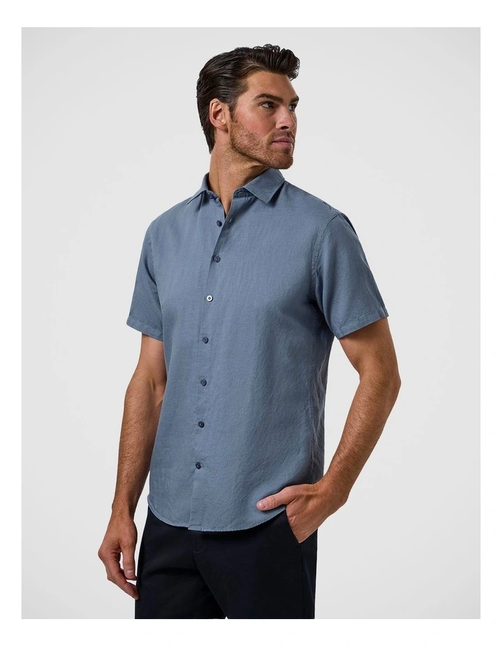 Torquay Modern Fit Shirt In Steel image 3