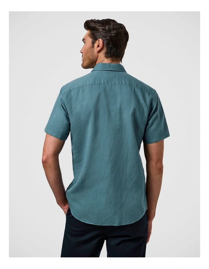 Torquay Modern Fit Shirt In Teal image 2