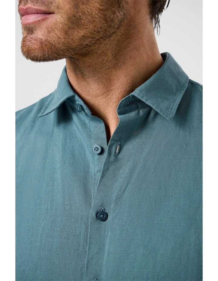 Torquay Modern Fit Shirt In Teal image 4