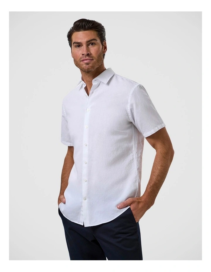 Torquay Modern Fit Shirt In White image 3