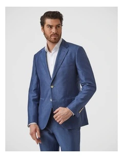 Auburn Modern Fit Sports Jacket In Blue