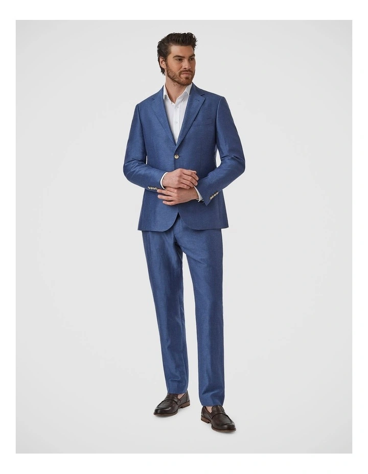 Auburn Modern Fit Sports Jacket In Blue image 2