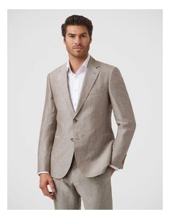 Auburn Modern Fit Sports Jacket In Coffee
