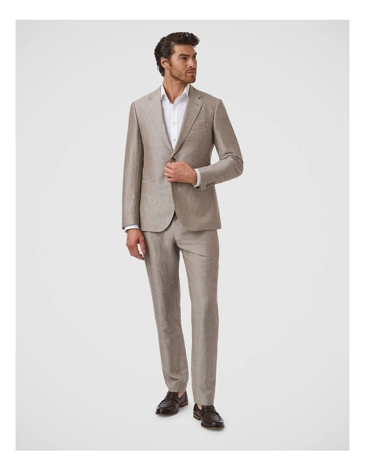 Auburn Modern Fit Sports Jacket In Coffee image 2