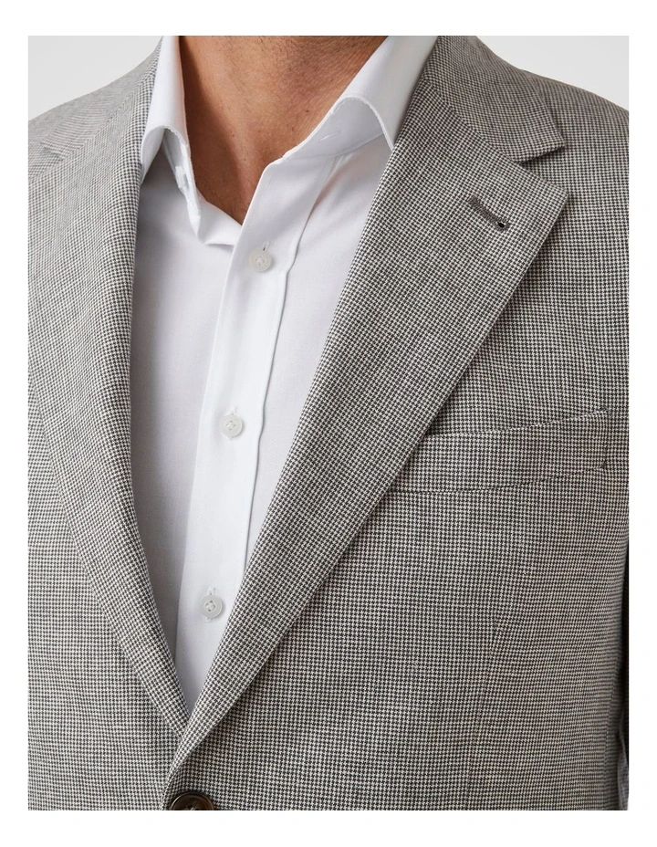 Doncaster Modern Fit Sports Jacket in Coffee & Grey image 5
