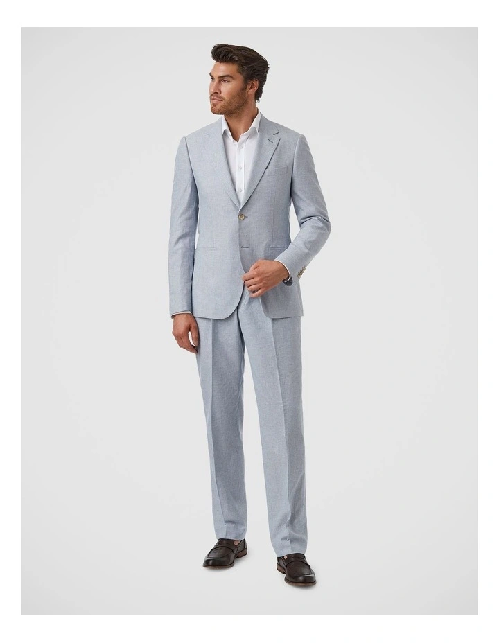 Doncaster Modern Fit Sports Jacket in Steel & Light Blue image 2