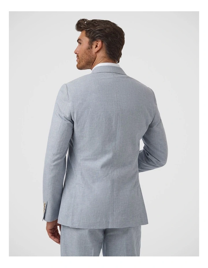 Doncaster Modern Fit Sports Jacket in Steel & Light Blue image 3