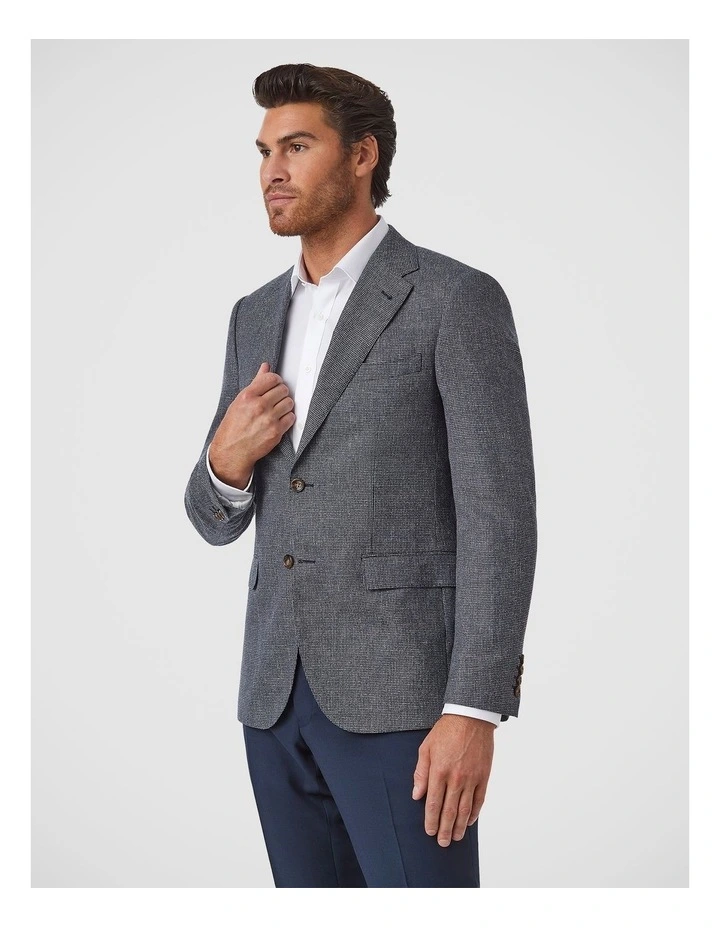 Hawthorn Modern Fit Sports Jacket In Blue image 4
