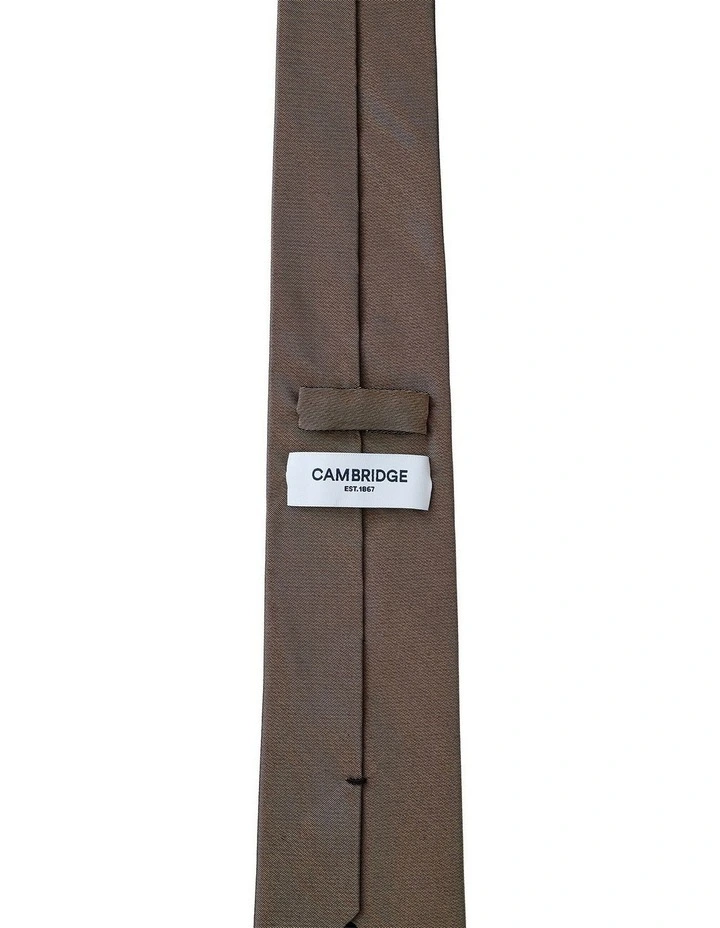Formal Silk Tie in Bronze image 2