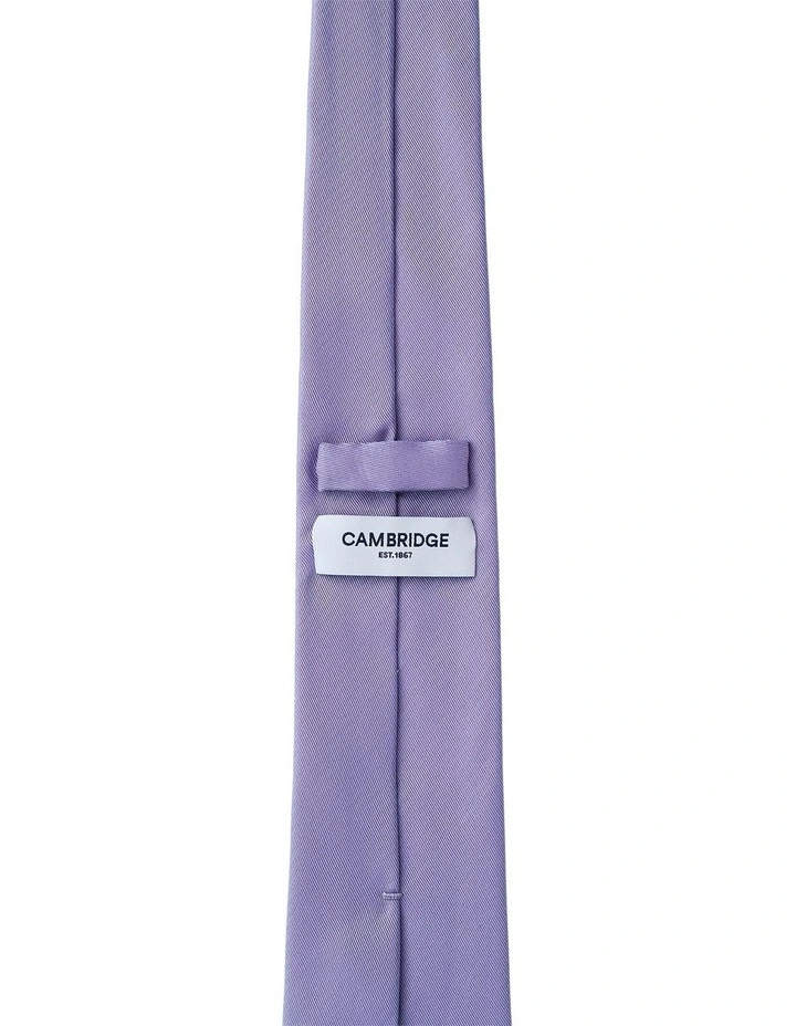 Formal Silk Tie in Lavender image 2