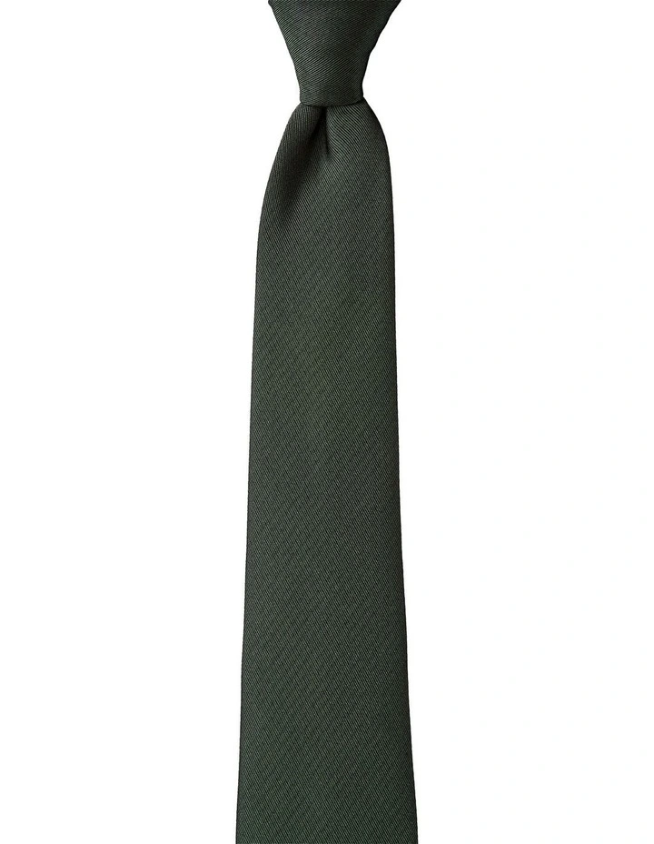 Formal Silk Tie in Olive image 1