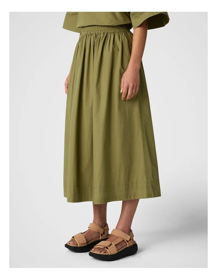 Midi Skirt in Olive image 3