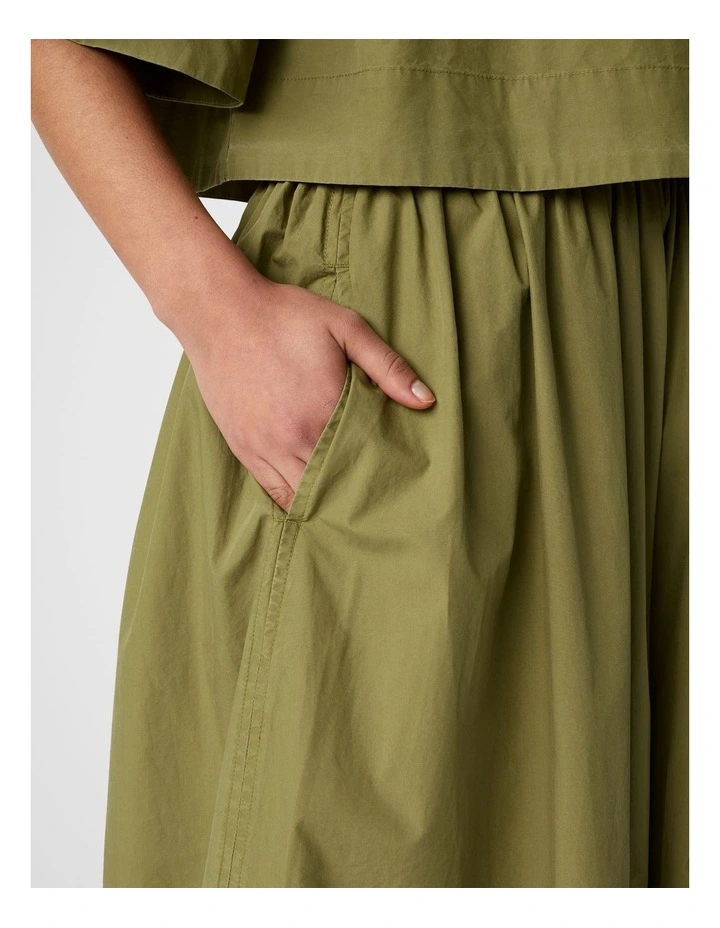 Midi Skirt in Olive image 4