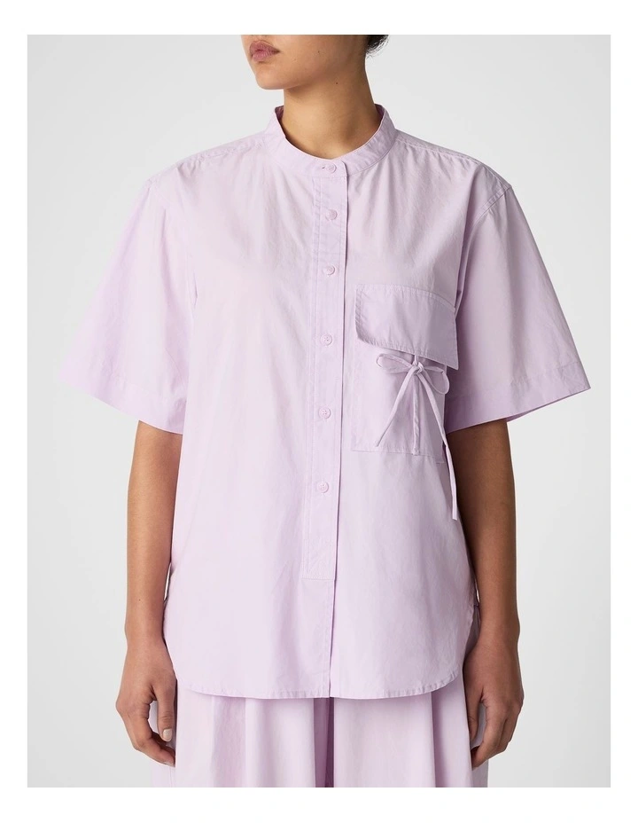 Tie Pocket Shirt in Light Pink image 1