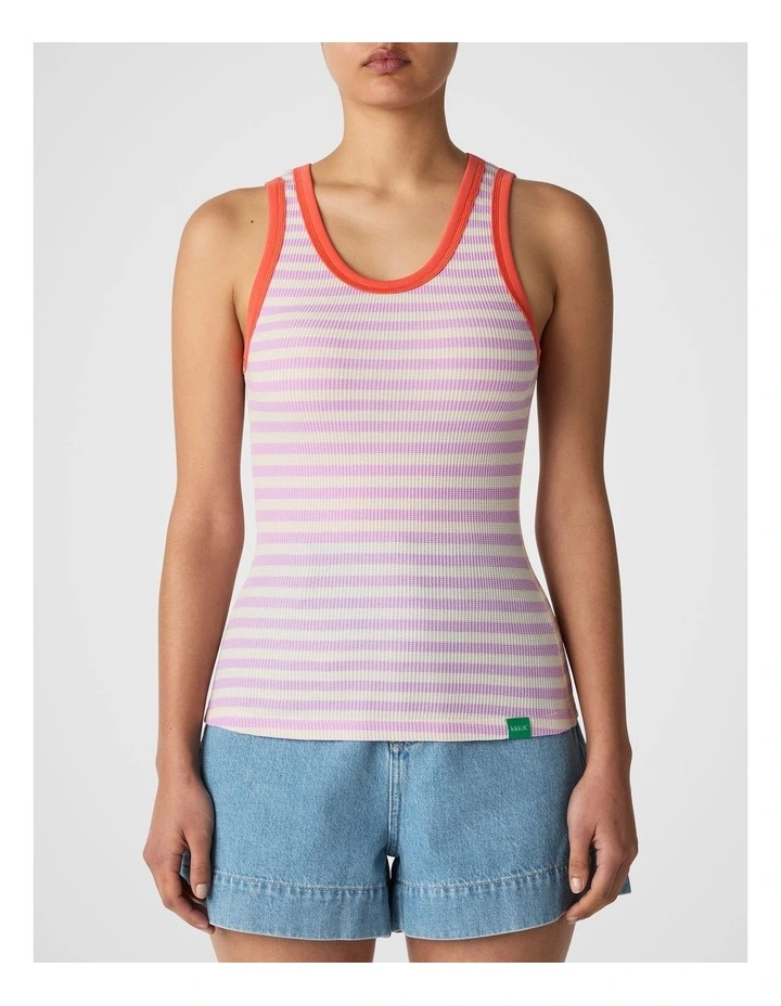 Waffle Knit Tank in Light Pink image 1