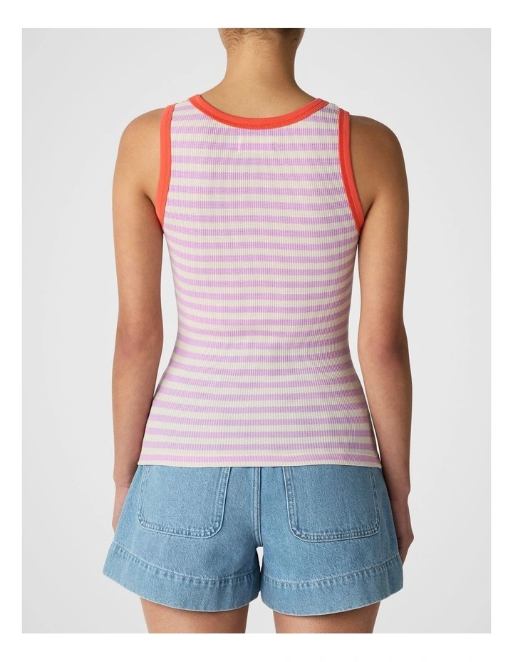 Waffle Knit Tank in Light Pink image 2