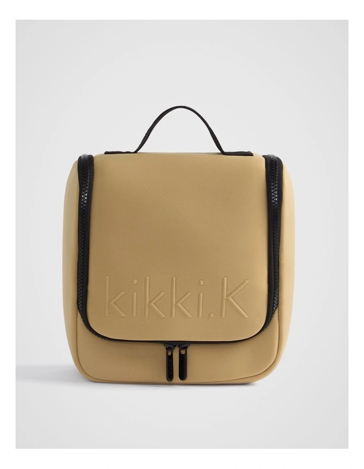 Neoprene Hanging Toiletry Bag In Camel image 1