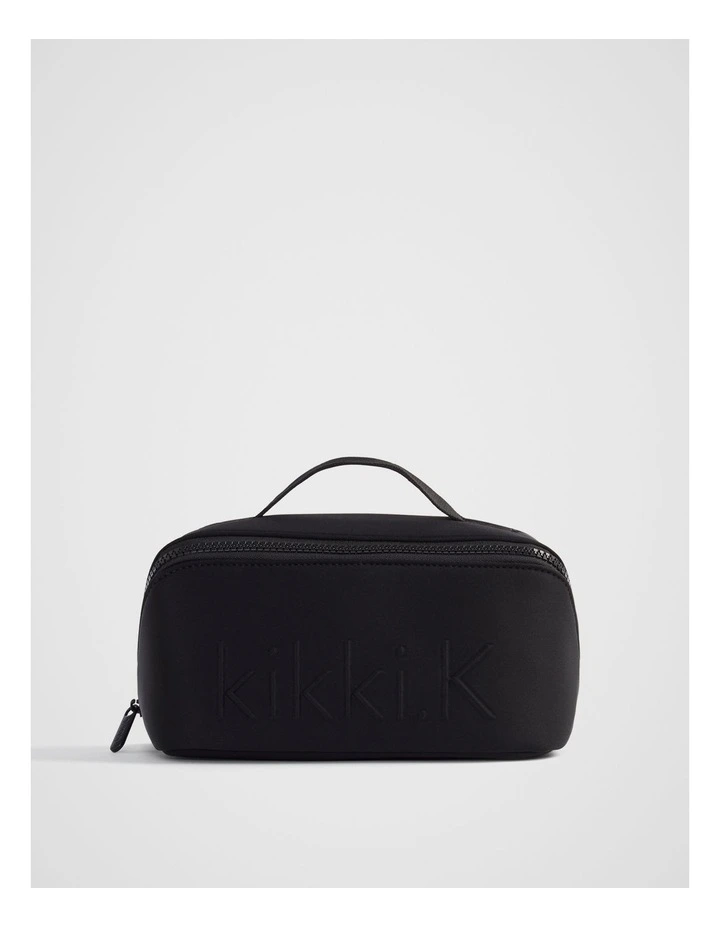 Neoprene Toiletry Pouch in Black image 1