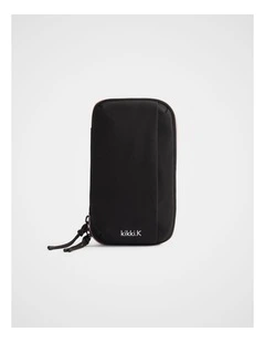 TREK. Phone Crossbody in Black