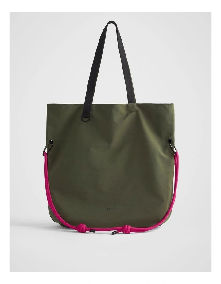 TREK. Reversible Tote in Olive image 7
