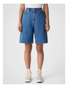 Denim Short in Washed Indigo