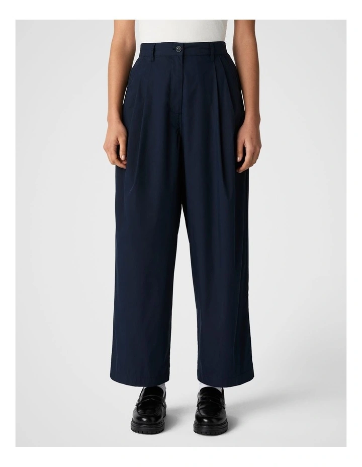 Pleated Pant in Navy image 1