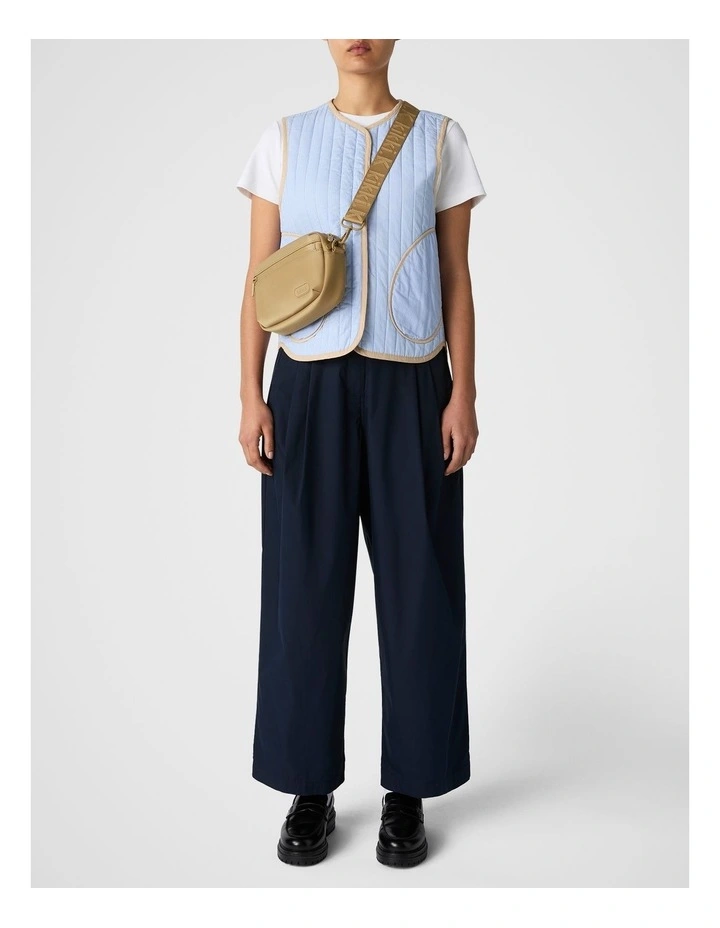 Pleated Pant in Navy image 5