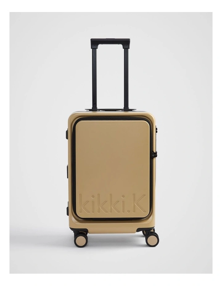 Carry-On Case Plus Suitcase in Camel image 1
