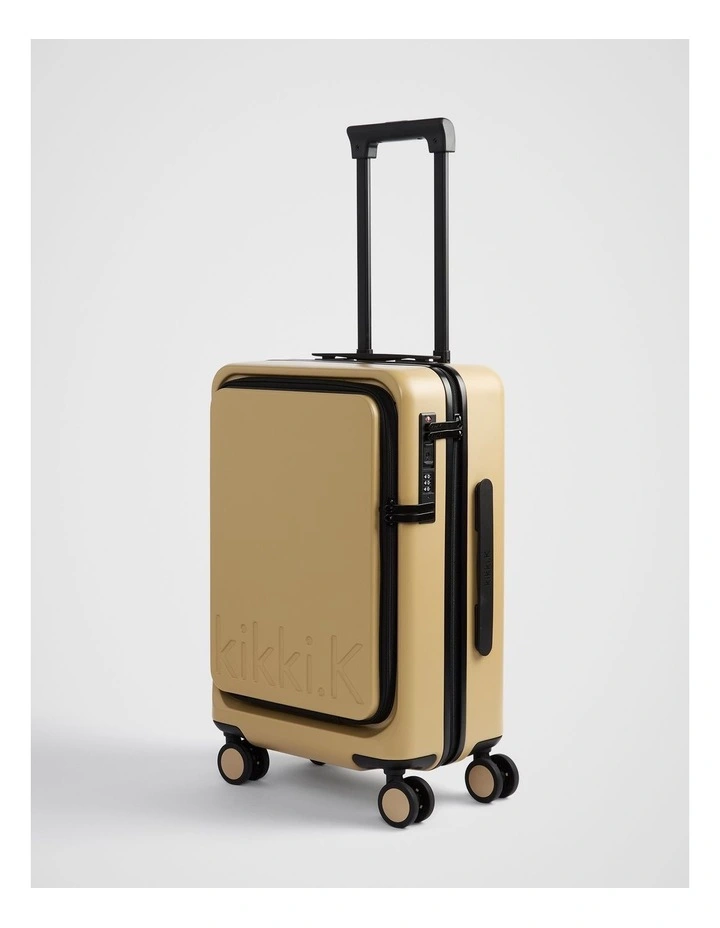 Carry-On Case Plus Suitcase in Camel image 3