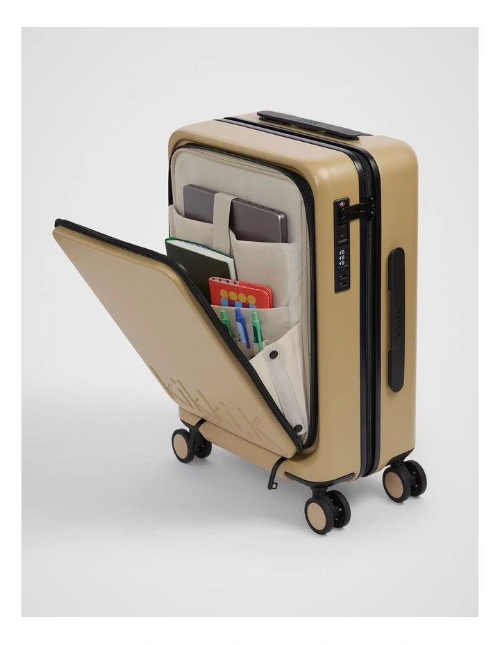 Carry-On Case Plus Suitcase in Camel image 7