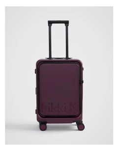 Carry-On Case Plus Suitcase in Plum