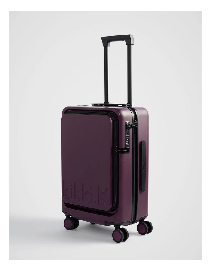 Carry-On Case Plus Suitcase in Plum image 3
