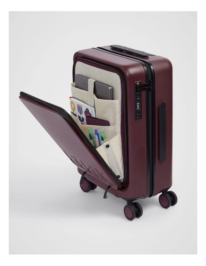 Carry-On Case Plus Suitcase in Plum image 7