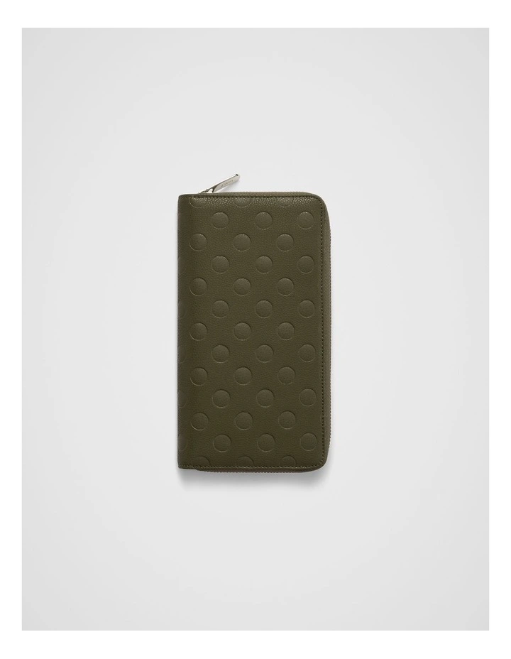 Dot Continental Wallet in Olive image 1