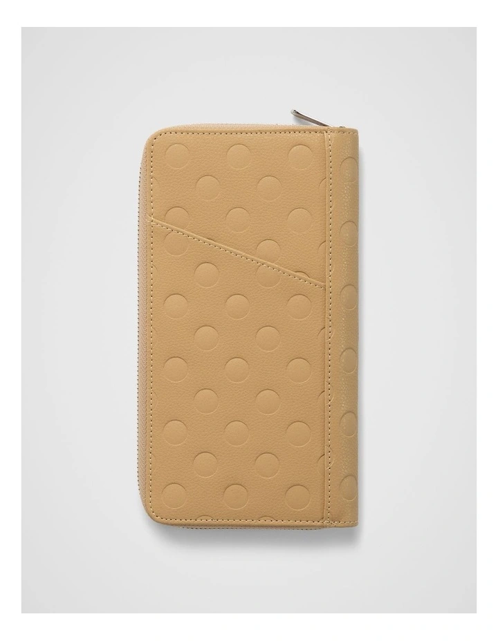 Dot Continental Wallet in Camel image 4