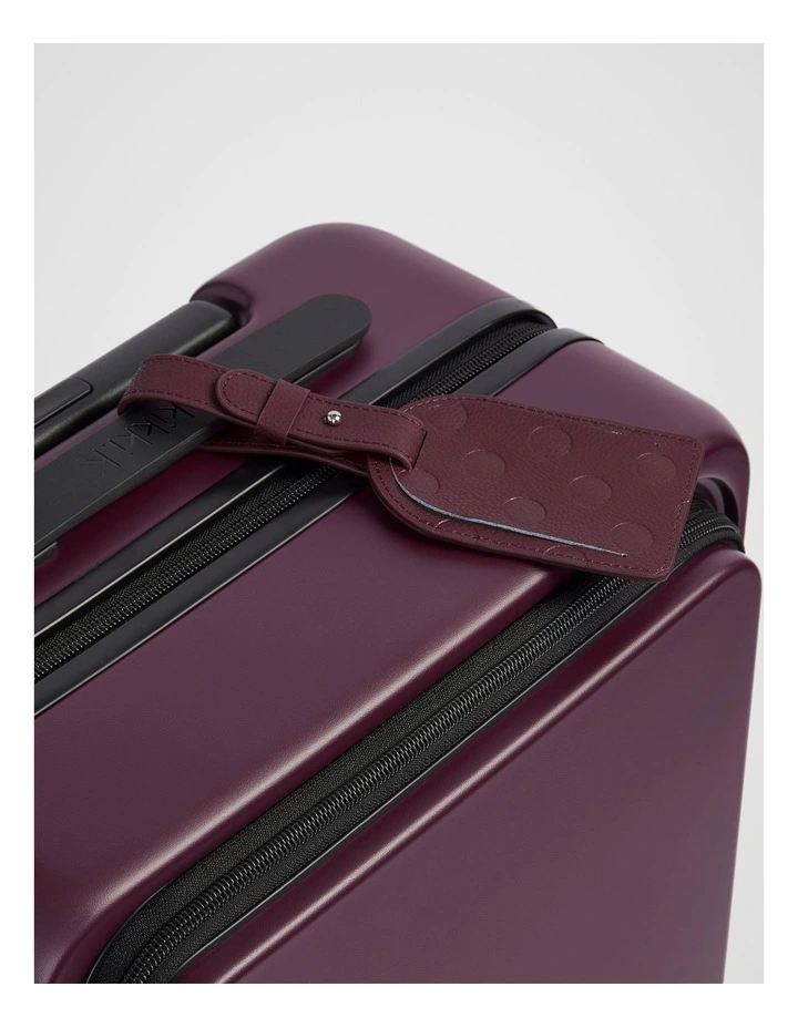 Dot Luggage Tag in Plum image 4