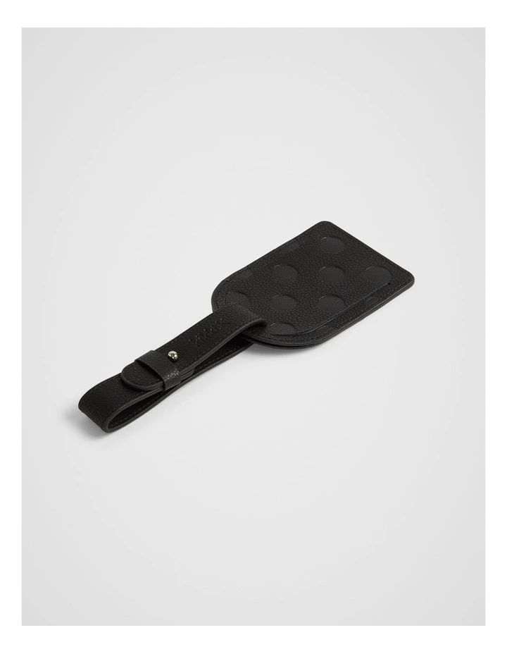 Dot Luggage Tag in Black image 2