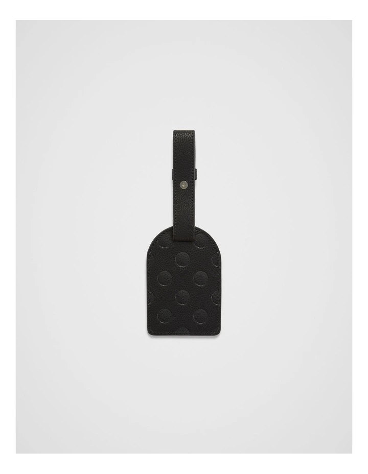 Dot Luggage Tag in Black image 3