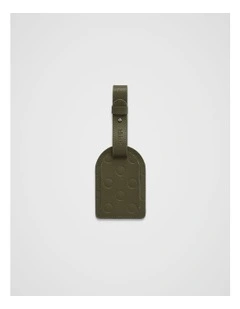 Dot Luggage Tag in Olive