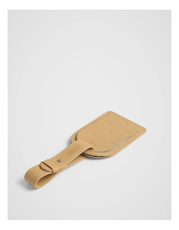 Dot Luggage Tag in Camel image 2