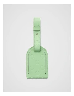 Dot Luggage Tag in Matcha Green