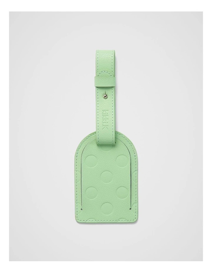 Dot Luggage Tag in Matcha Green image 1