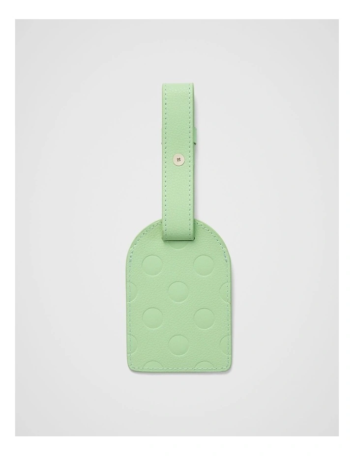 Dot Luggage Tag in Matcha Green image 3