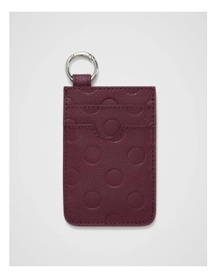 Dot Mini Card Wallet in Plum