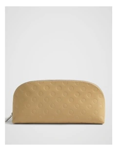 Dot Pouch Large in Camel