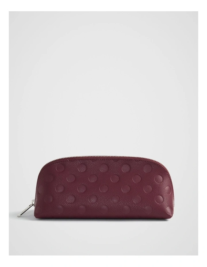 Dot Pouch Medium in Plum image 1
