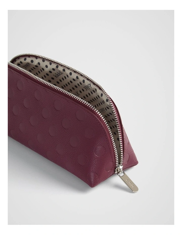 Dot Pouch Medium in Plum image 3
