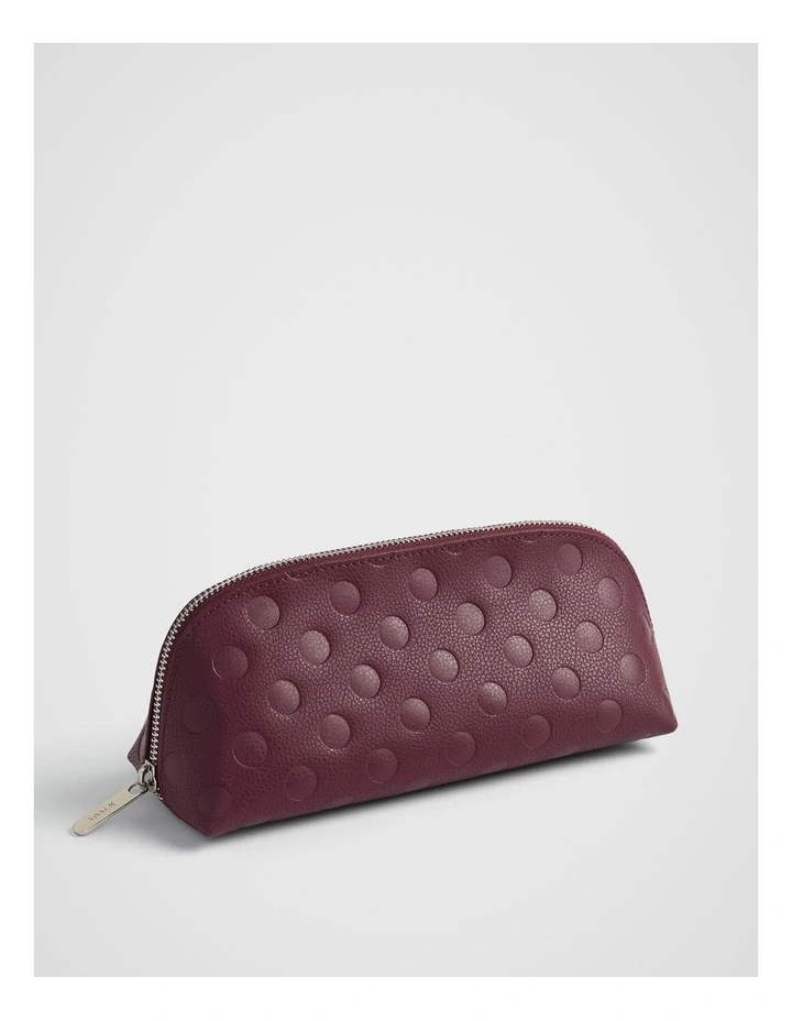 Dot Pouch Medium in Plum image 4